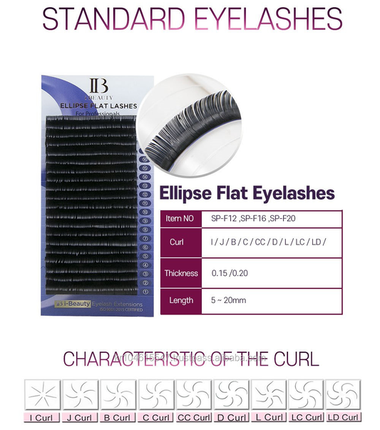 Ellipse Flat Eyelashes